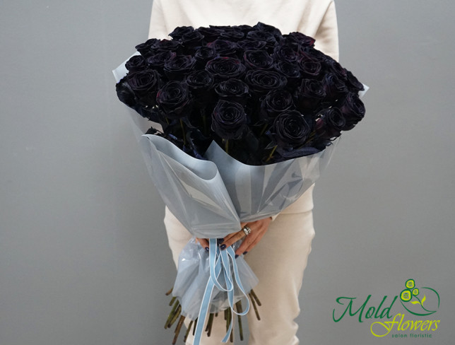 Черные голландские розы (под заказ 10 дней ) Фото